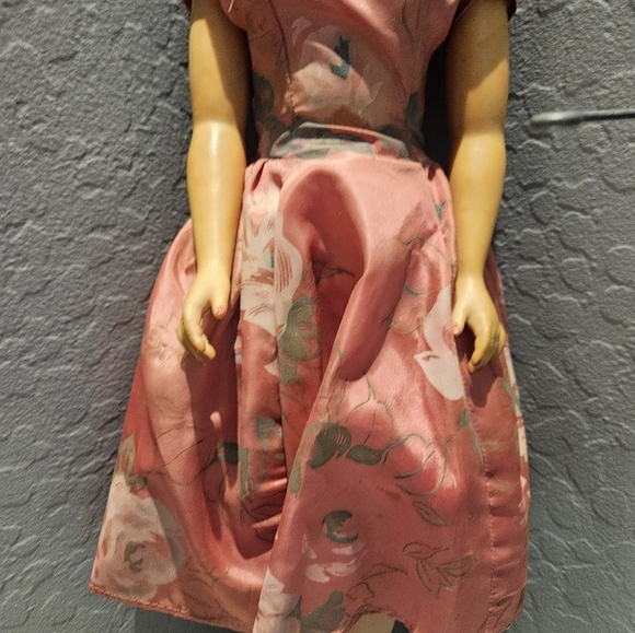 24" Vintage Rubber Vinyl Body Doll 40s 50s 60s - Picture 3 of 10